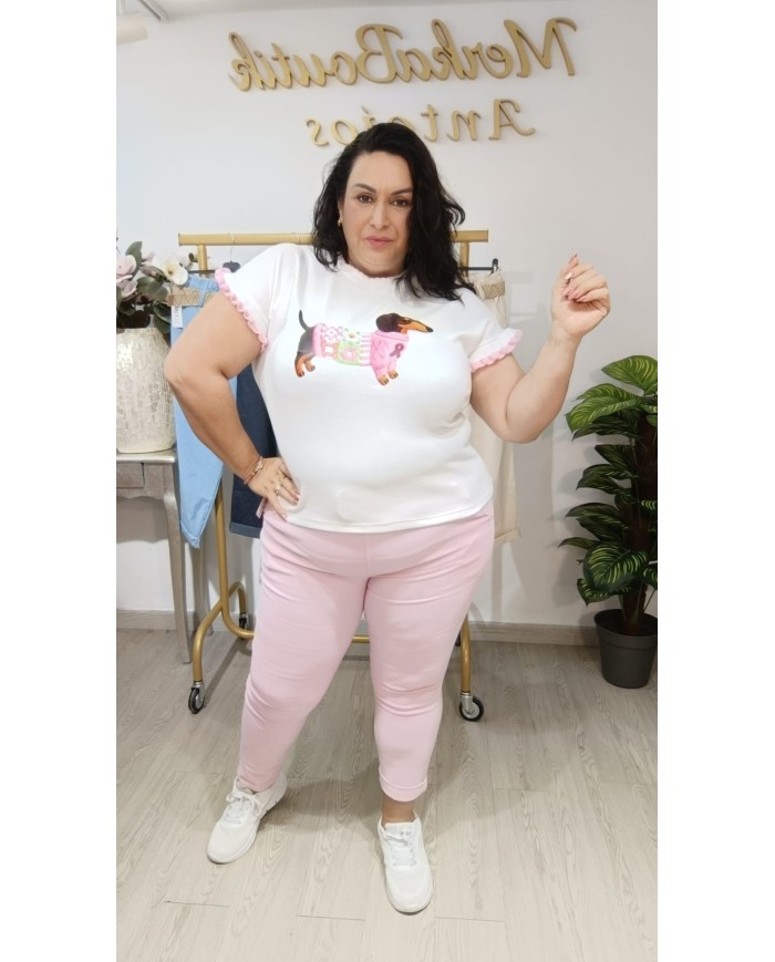 Pantalón Elastizado Papasey Cinturón | Talla única 46 a 54