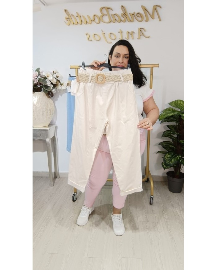 Pantalón Elastizado Papasey Cinturón | Talla única 46 a 54