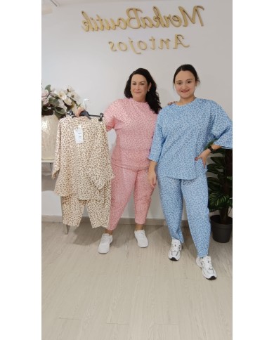 Conjunto Sara Animal Print | Talla única 44 a 54