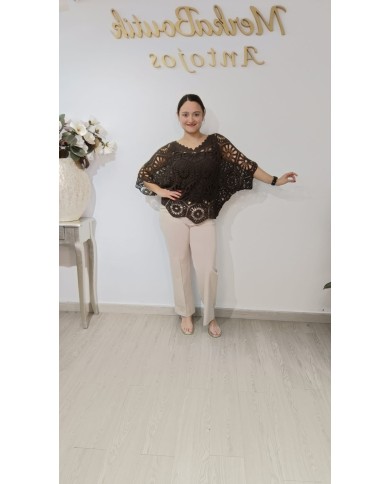 Jersey Ganchillo Olivia | Jersey calado femenino y versátil