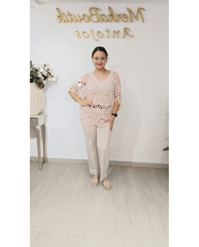 Jersey Ganchillo Olivia | Jersey calado femenino y versátil