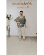 Jersey Ganchillo Olivia | Jersey calado femenino y versátil