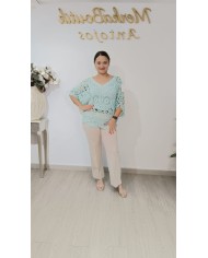 Jersey Ganchillo Olivia | Jersey calado femenino y versátil