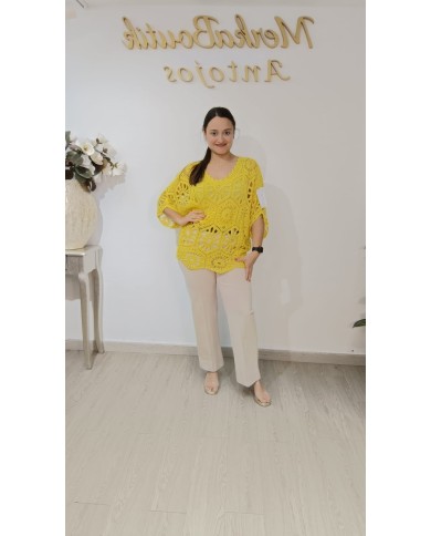 Jersey Ganchillo Olivia | Jersey calado femenino y versátil