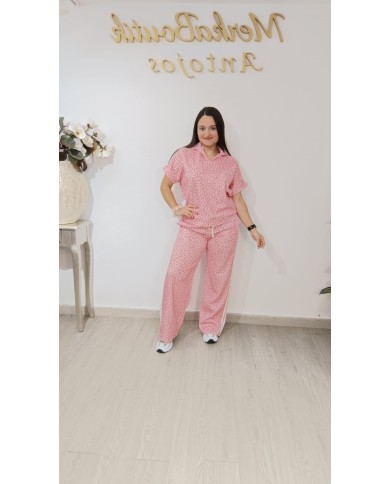 Conjunto Cuello Print Leona | Talla única 40 a 44