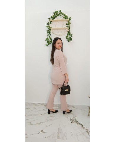 Conjunto Piqué Álava de dos piezas para mujer, elegante y favorecedor