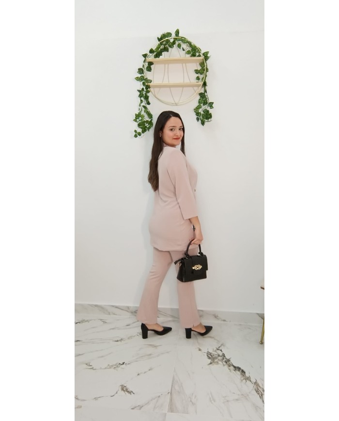 Conjunto Piqué Álava de dos piezas para mujer, elegante y favorecedor