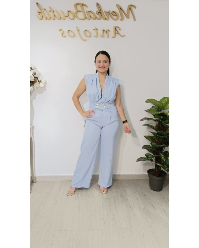 Conjunto Chaleco Pata Ancha Mini Cloe | Talla única 38 a 42