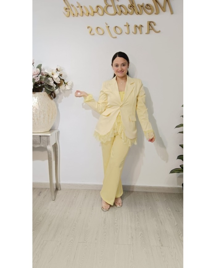 Chaqueta Americana Samara | Americana elegante con encaje