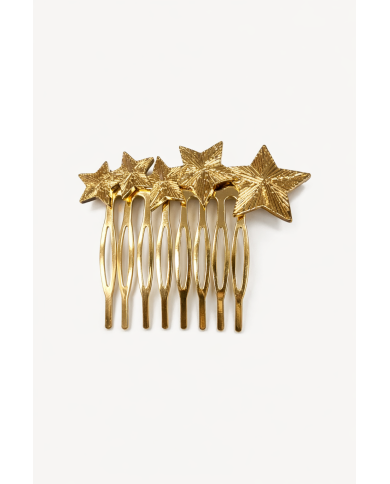 Peina estrellas plateadas elegante | Accesorios premium Merkaboutik