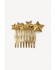 Peina estrellas plateadas elegante | Accesorios premium Merkaboutik