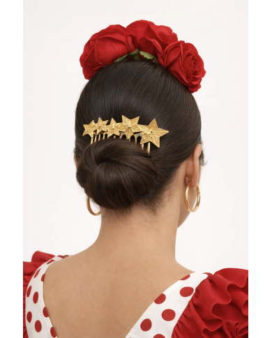 Peina estrellas plateadas elegante | Accesorios premium Merkaboutik