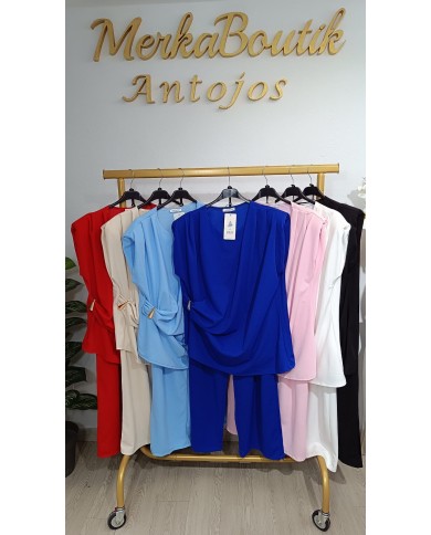 Conjunto Romano Curvy de dos piezas para mujer, talla única de la 48 a la 54