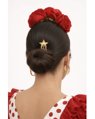 Peina estrella plateada elegante | Accesorios pelo Merkaboutik