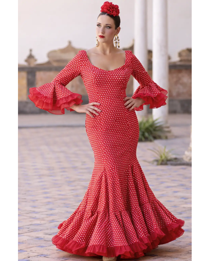 Vestido Realeza Lunar Pequeño | Vestido flamenco de lunares
