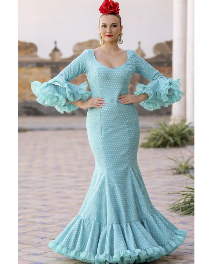 Vestido Realeza Lunar Pequeño | Vestido flamenco de lunares