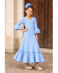 Bata Romería Niña | Vestido flamenco infantil de lunares