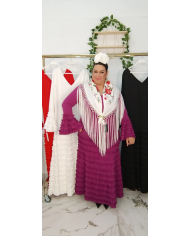 Vestido Romancero Curvy | Vestido flamenco elegante para mujer