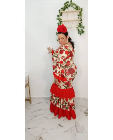 Vestido Ordoñez | Vestido de flamenca talla única 48 a 54