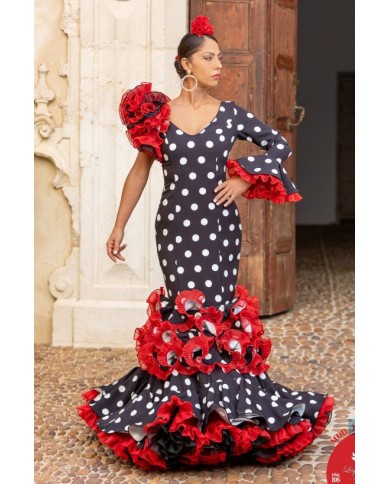 Vestido Maribel | Vestido flamenco de lunares elegante