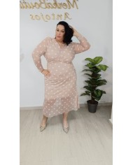 Vestido Gasa Lunar Lucía | Elegancia y Estilo en Moda Femenina