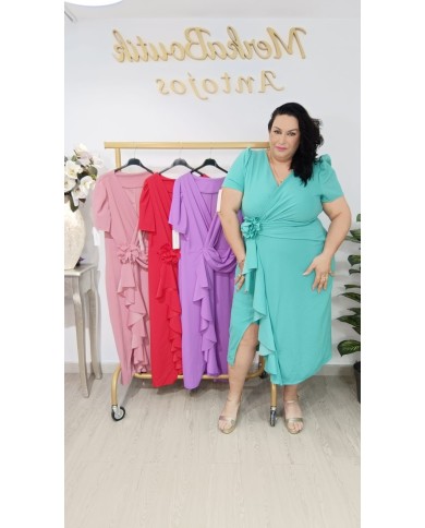 Vestido Crespon Flor | Elegancia y Estilo en Cualquier Ocasión