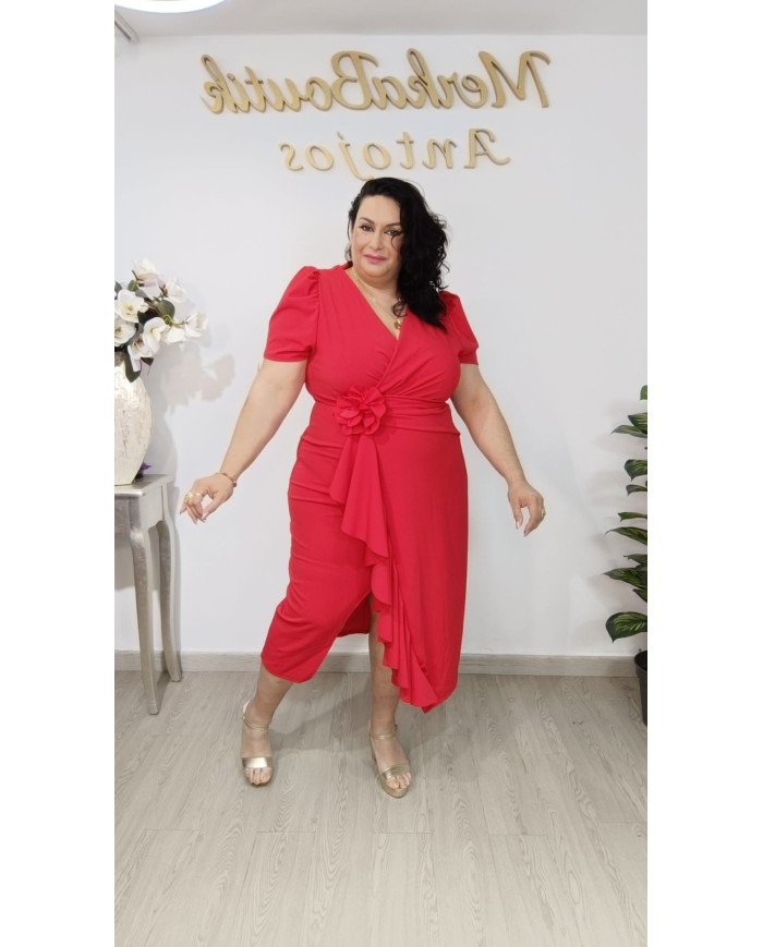 Vestido Crespon Flor | Elegancia y Estilo en Cualquier Ocasión