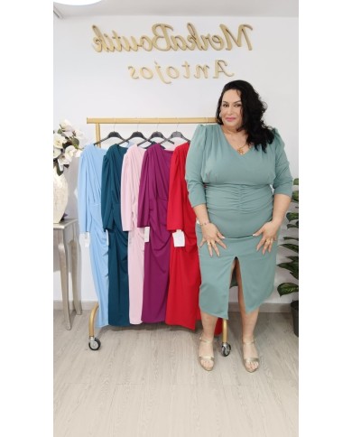 Vestido Midi Crespón Úrsula | Vestido elegante y favorecedor