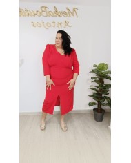 Vestido Midi Crespón Úrsula | Vestido elegante y favorecedor