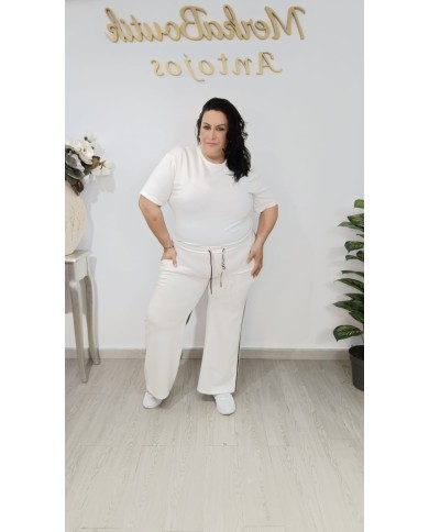 Conjunto Deportivo Pata Ancha Print Mercurio | Talla única 44 a 54