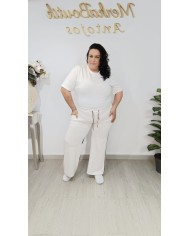 Conjunto Deportivo Pata Ancha Print Mercurio | Talla única 44 a 54