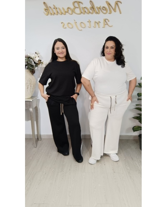 Conjunto Deportivo Pata Ancha Print Mercurio | Talla única 44 a 54