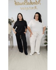 Conjunto Deportivo Pata Ancha Print Mercurio | Talla única 44 a 54