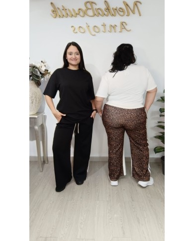 Conjunto Deportivo Pata Ancha Print Mercurio | Talla única 44 a 54