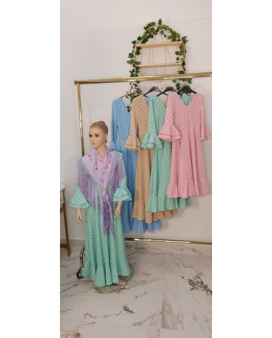 Bata Romerita niña | Bata romera de lunares para mujer