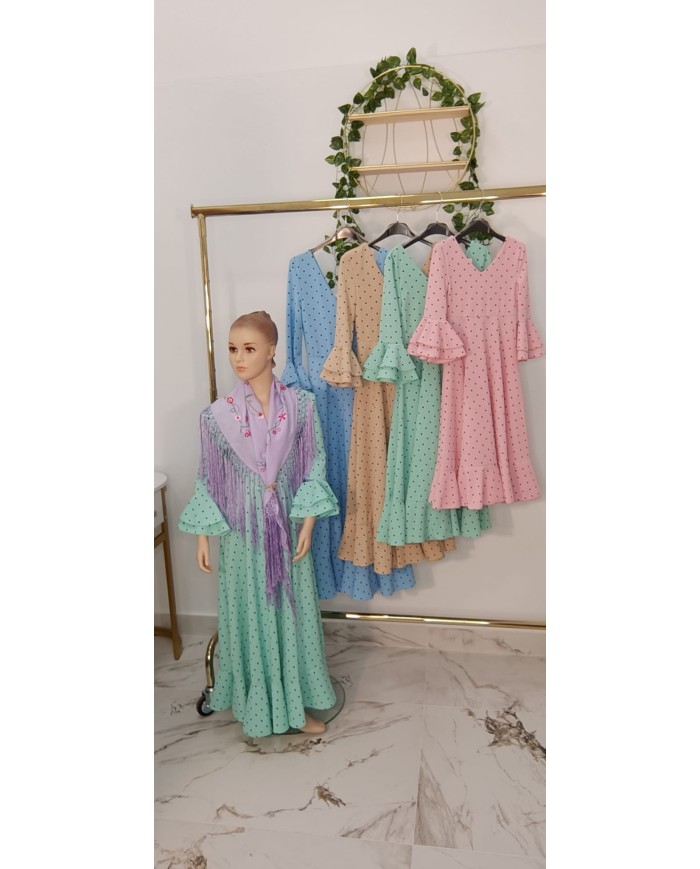 Bata Romerita niña | Bata romera de lunares para mujer