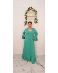 Bata Revoltosa Crespón | Bata romera de lunares para mujer