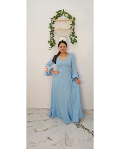 Bata Revoltosa Crespón | Bata romera de lunares para mujer