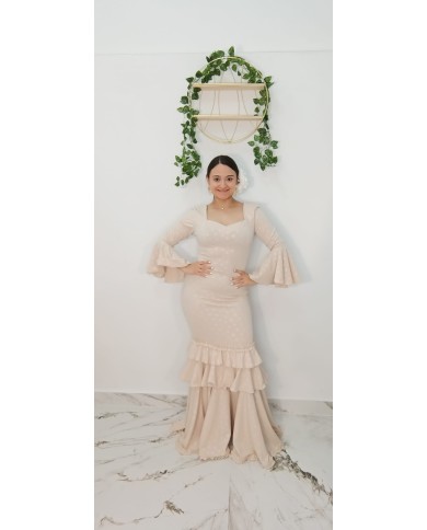 Vestido Pantojero Flamenco de Lunares | Vestido Flamenca Elegante