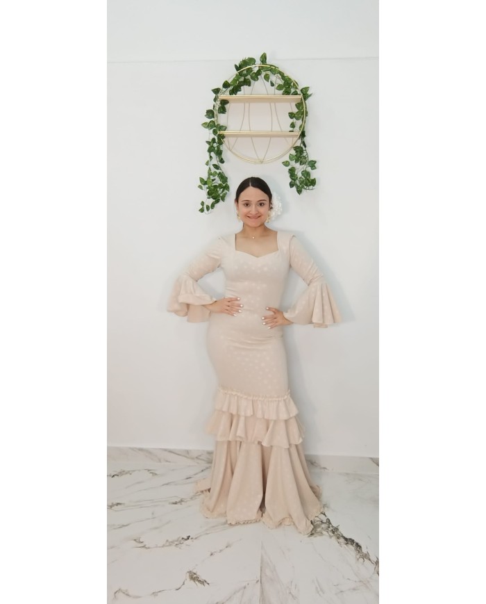 Vestido Pantojero Flamenco de Lunares | Vestido Flamenca Elegante