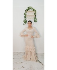 Vestido Pantojero Flamenco de Lunares | Vestido Flamenca Elegante