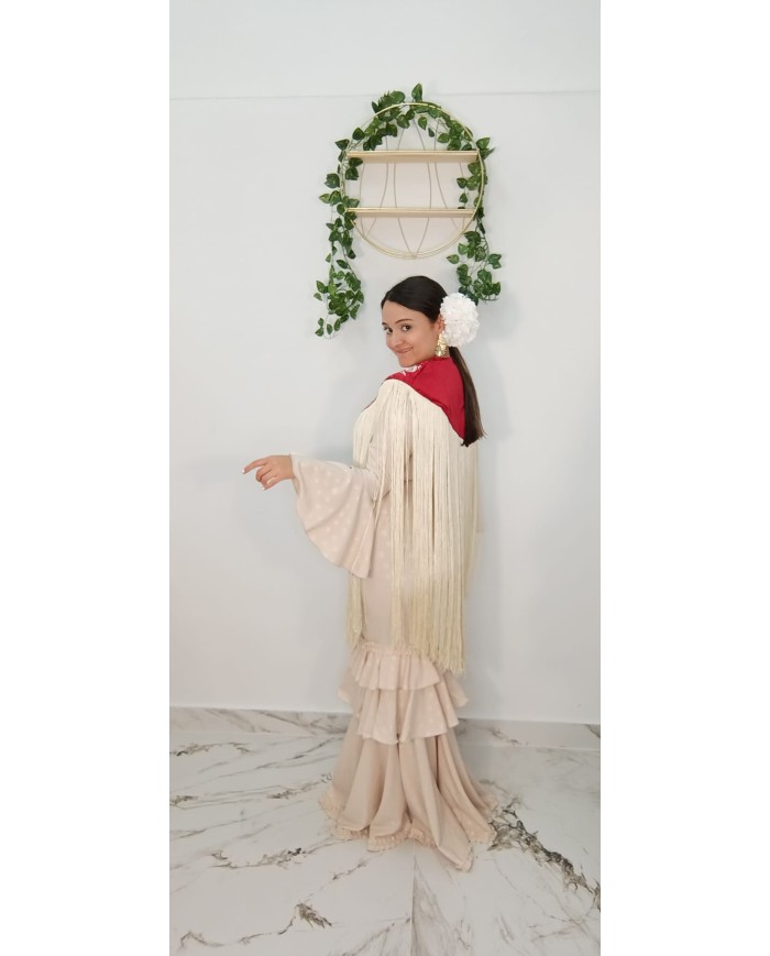 Capa Mantón Flamenca con Flecos | Complemento Flamenco | Merkaboutik