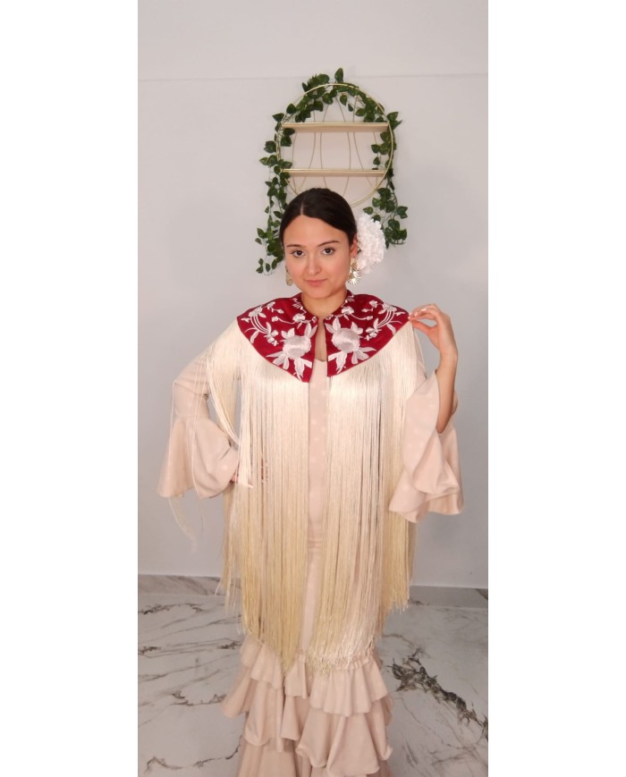 Capa Mantón Flamenca con Flecos | Complemento Flamenco | Merkaboutik