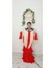 Capa Mantón Flamenca con Flecos | Complemento Flamenco | Merkaboutik