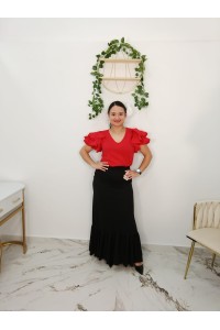 Blusa Flamenca Katia | Blusa con Volantes Mujer | Merkaboutik