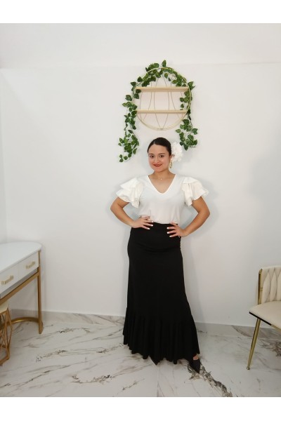 Blusa Flamenca Katia | Blusa con Volantes Mujer | Merkaboutik