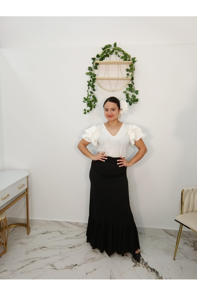 Blusa Flamenca Katia | Blusa con Volantes Mujer | Merkaboutik