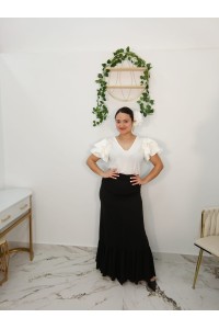 Blusa Flamenca Katia | Blusa con Volantes Mujer | Merkaboutik