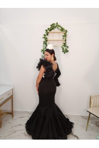 Vestido Ana Lunar Combinado | Vestido flamenco elegante