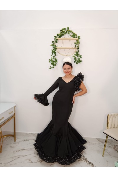 Vestido Ana Lunar Combinado | Vestido flamenco elegante
